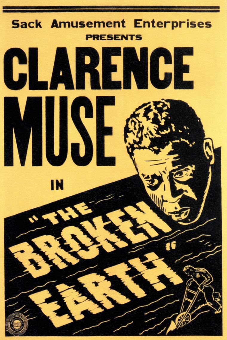 A poster for Clarence Muse in "The Broken Earth."