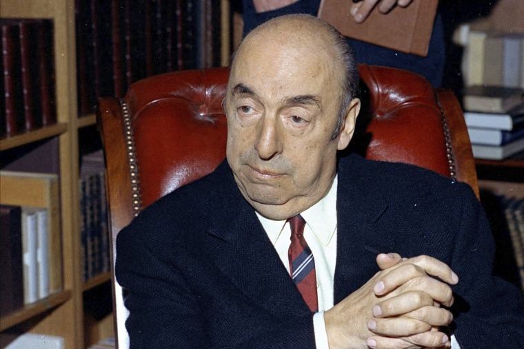 Nobel Prize winning poet Pablo Neruda in Paris in 1971.