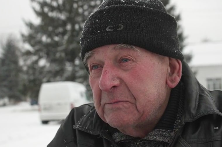 Mykola Yaroslavstev, 75, prepares to leave the eastern Ukrainian town of Chasiv Yar for the relative safety of Odesa. Many elderly people cannot or refuse to leave eastern Ukraine despite an ongoing Russian offensive.