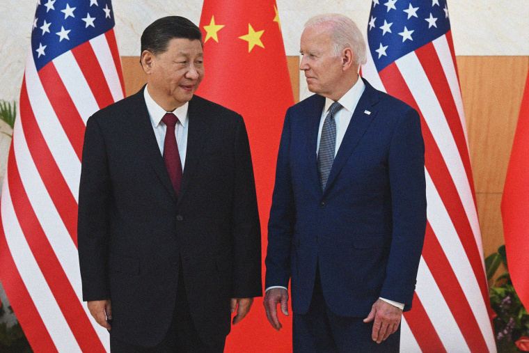 President Joe Biden told NBC News on Thursday: "I think the last thing that Xi wants is to fundamentally rip the relationship with the United States and with me."