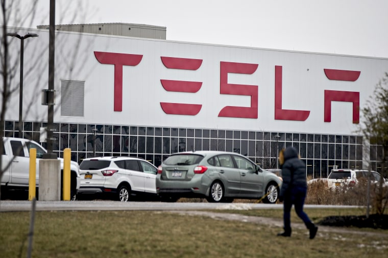 The Tesla factory in Buffalo, N.Y., on Dec. 26, 2018.