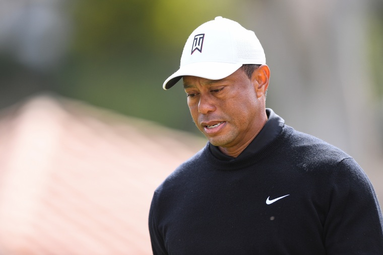Tiger Woods at the Genesis Invitational in Pacific Palisades, Calif.,