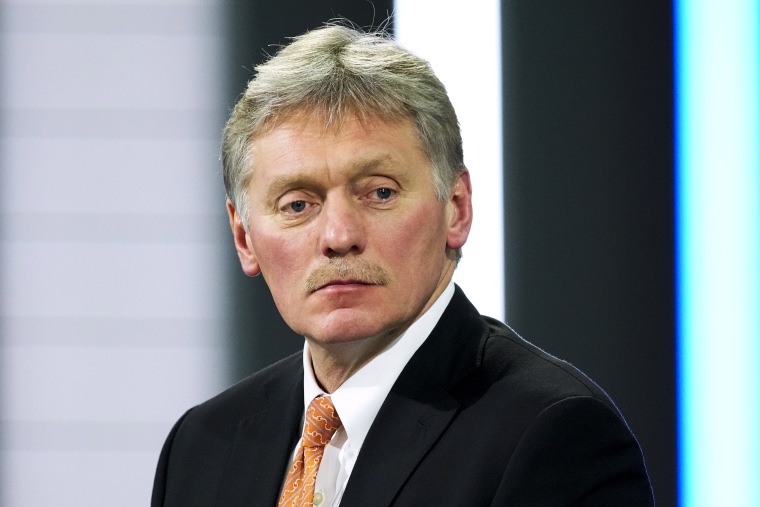 Kremlin spokesman Dmitry Peskov in Moscow