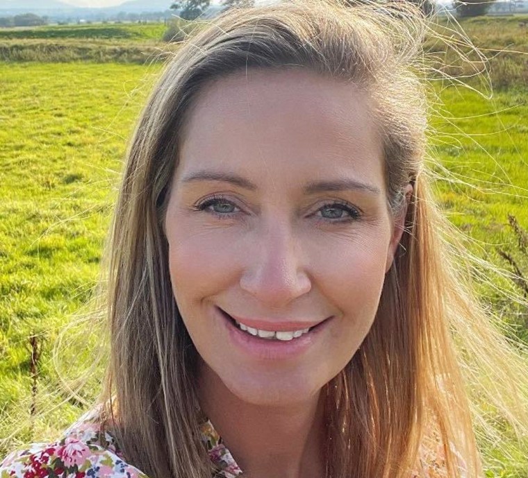Nicola Bulley near her home in Lancashire, England. Her disappearance brought a group of social media sleuths to the sleepy village. 