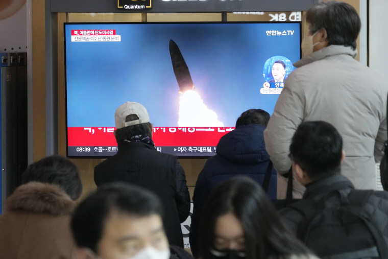 North Korea fired two short-range ballistic missiles toward Japan on Monday, its second weapons test in three days after it launched an intercontinental ballistic missile over the weekend.