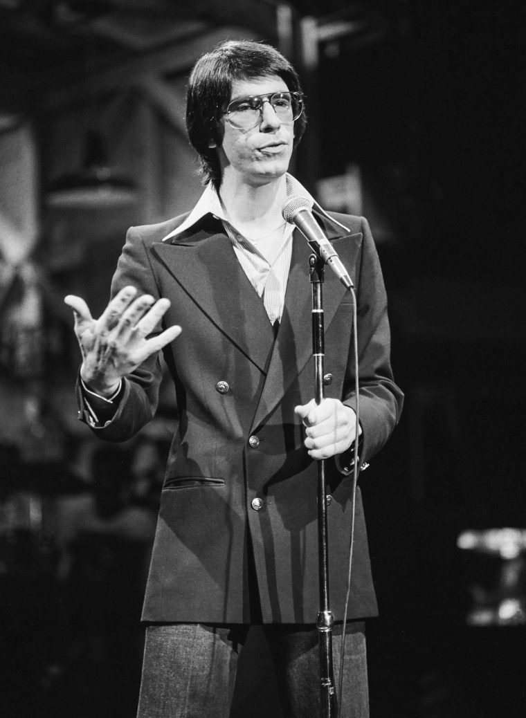 Richard Belzer during a guest performance on Saturday Night Live on March 25, 1978.
