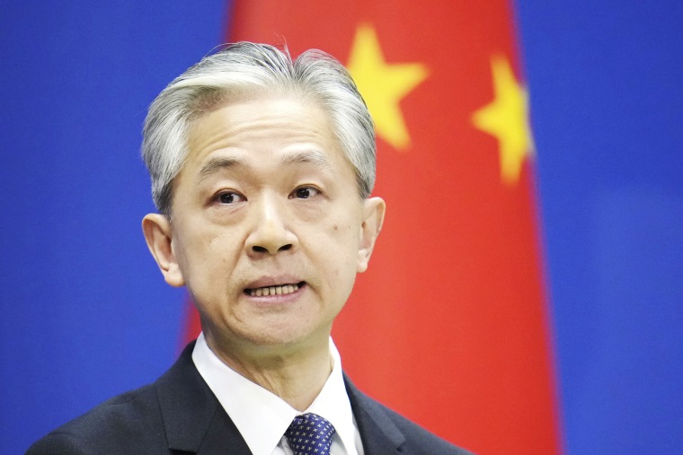 Chinese Foreign Ministry spokesman Wang