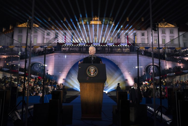 Biden touches on major campaign theme in Poland speech on the Ukraine war