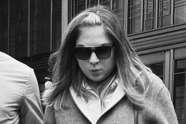 Isabella Pollok leaves court following her sentencing, on Feb. 22, 2023, in New York.