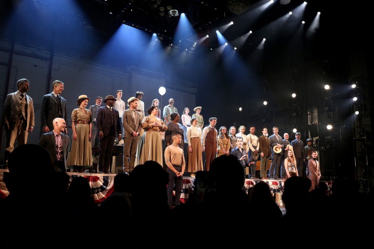 Opening night curtain call for "Parade"