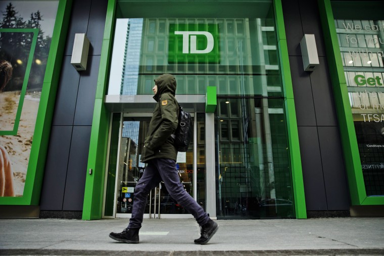 A TD Bank branch in Toronto. 