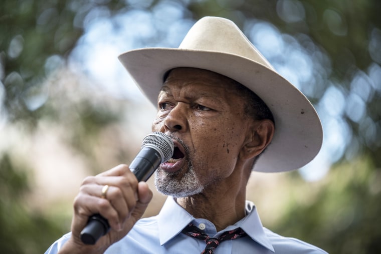 Texas NAACP President Gary Bledsoe speaks at a rally at the state Capitol in Austin, Texas