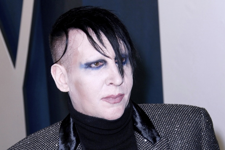 Marilyn Manson at the 2020 Vanity Fair Oscar Party in Beverly Hills, Calif.