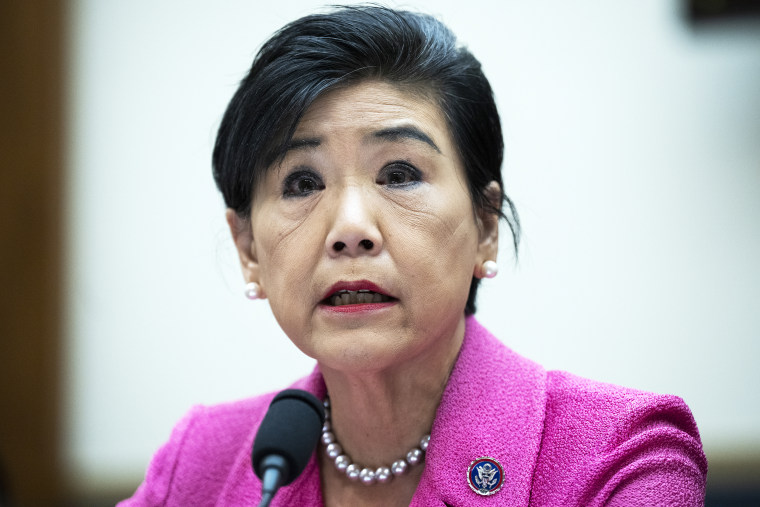 Rep. Judy Chu, D-Calif., testifies during the House Judiciary Subcommittee on the Constitution, Civil Rights, and Civil Liberties hearing titled "Discrimination and the Civil Rights of the Muslim, Arab, and South Asian American Communities in Rayburn Building on Tuesday, March 1, 2022.