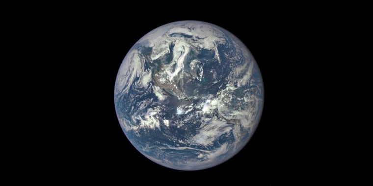 View of Earth captured by the Deep Space Climate Observatory satellite