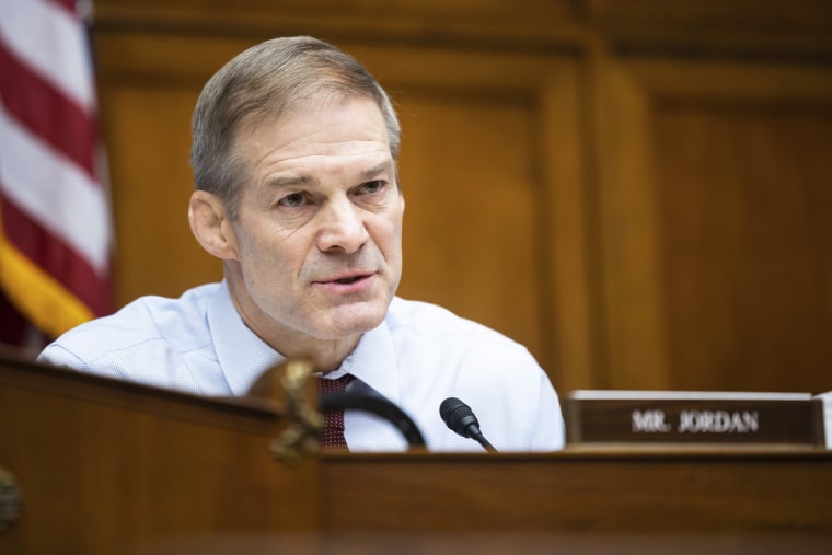 Rep. Jim Jordan speaks during a House Oversight and Accountability Committee hearing in Washington, D.C. 