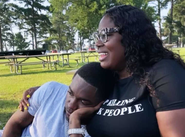 Jaylen Lewis with his mother Arkela Lewis.