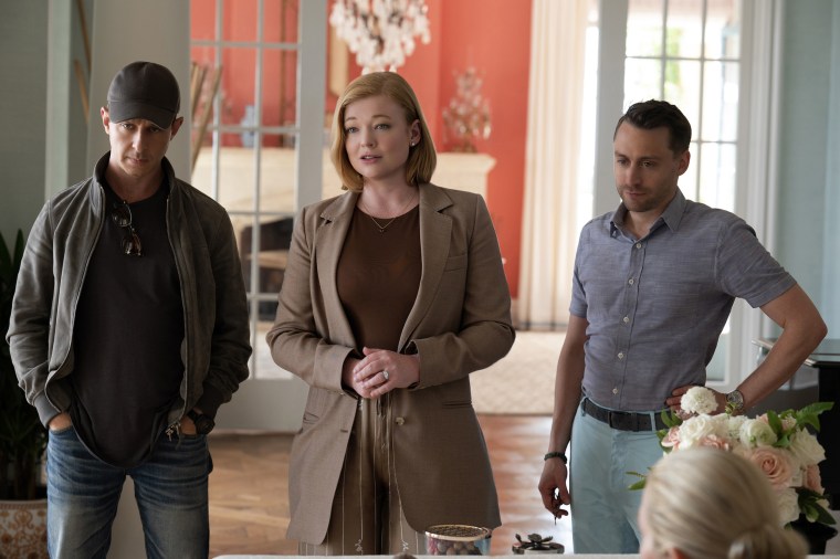 Jeremy Strong, Sarah Snook, and Kieran Culkin in "Succession"