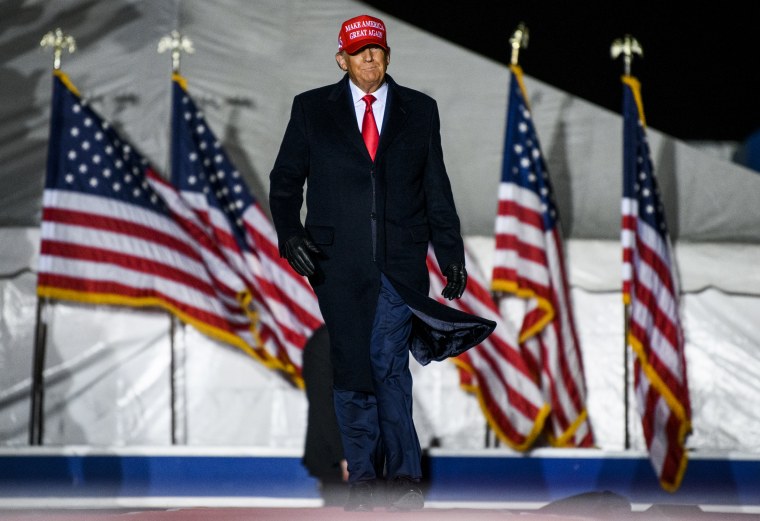 Former President Donald Trump in Sioux City, Iowa, on Nov. 3, 2022.