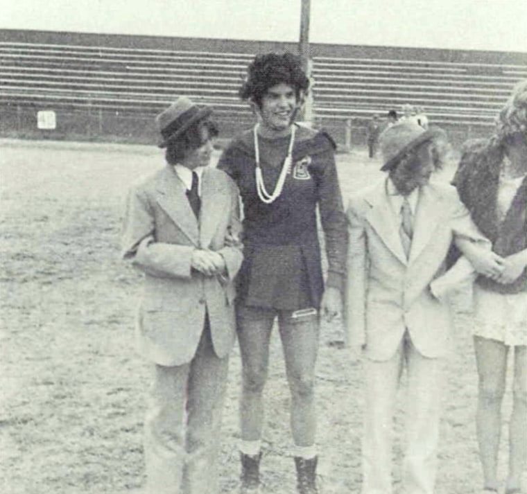 Gov. Bill Lee is believed to be the person standing in the middle, 2nd-left, in this 1977 yearbook image.