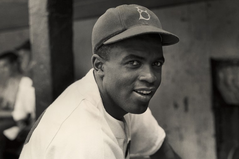 Brooklyn Dodgers' infielder Jackie Robinson circa 1945.