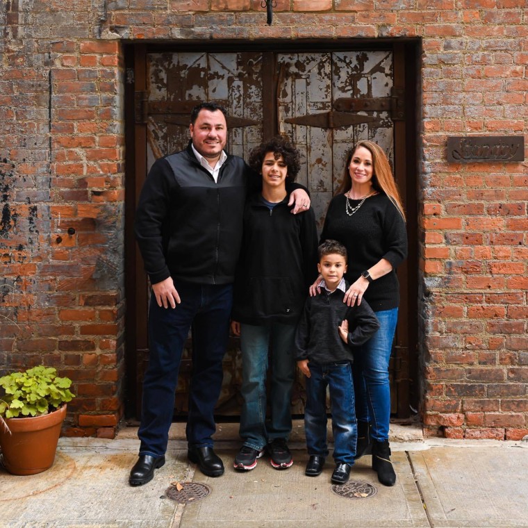 From left: Keith, Phoenix, Mason and Kristen Stonehouse.