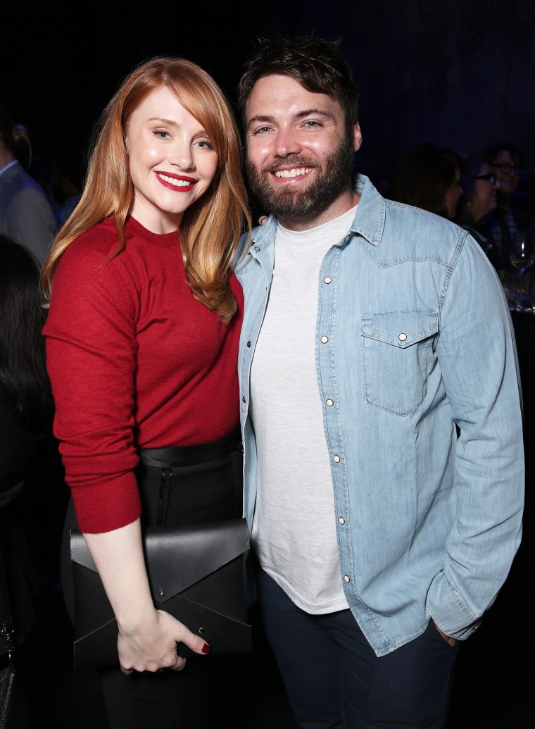  Bryce Dallas Howard and husband Seth Gabel attend Sundance Institute NIGHT BEFORE NEXT at The Theatre At The Ace Hotel on August 11, 2016 in Los Angeles, California.