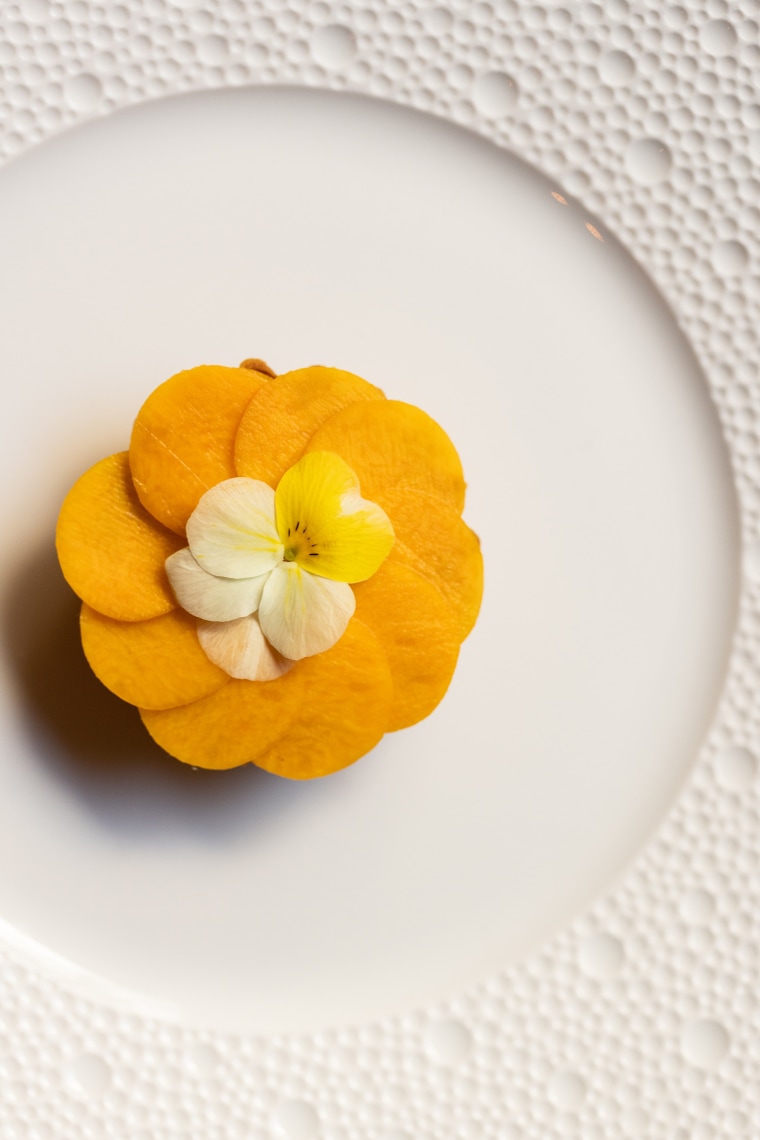 A dish at Michelin-starred restaurant Clover Hill in Brooklyn Heights.