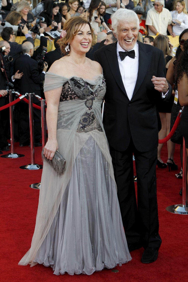 Arlene Silver (L) and Dick Van Dyke attend the 18th annual Screen Actors Guild Awards at the Shrine Auditorium. 