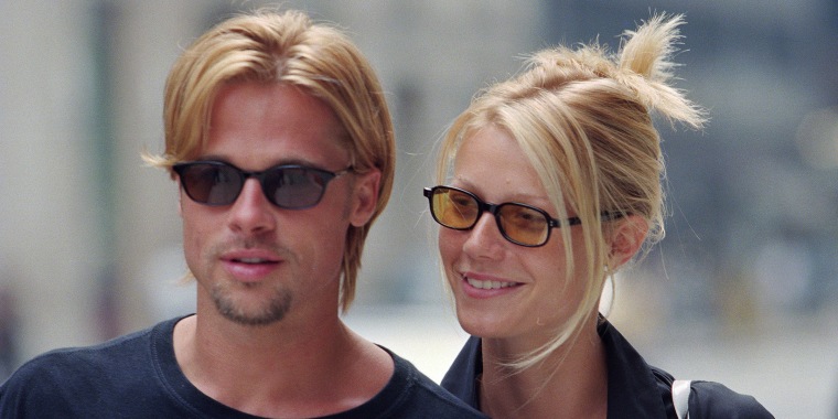 Brad Pitt and Gwyneth Paltrow on Madison Avenue, NYC