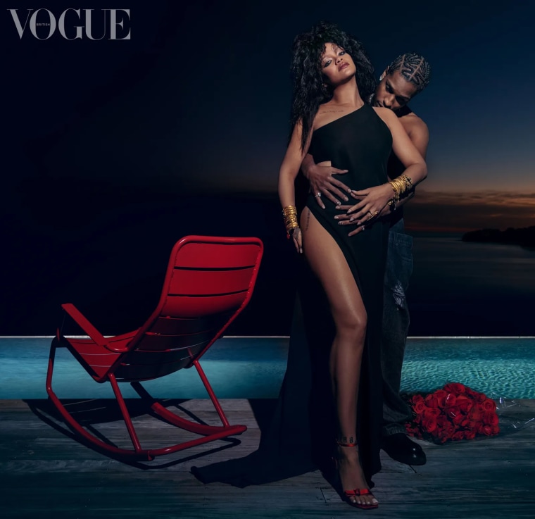 Rihanna, A$AP Rocky and son cover British Vogue