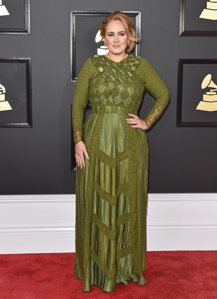 Adele a thte 59th Grammy Awards on February 12, 2017.