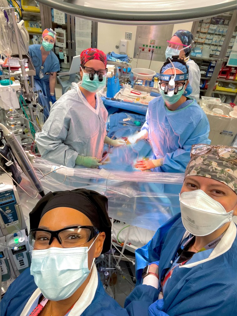 This cardiac surgery team at UCSF is likely the first all-women team to perform a heart transplant.