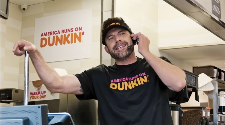 Ben Affleck can't get enough of Dunkin'.