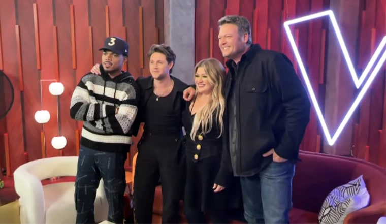 Chance the Rapper, Nail Horan, Kelly Clarkson, and Blake Shelton will square off in the 23rd season of "The Voice." 