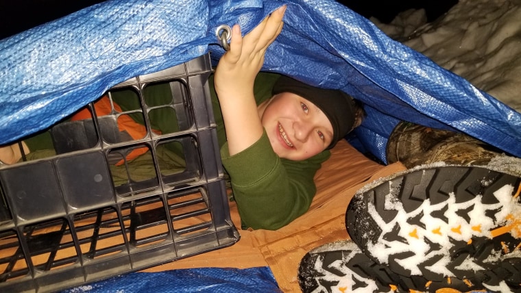 Isaac Ortman is a Boy Scout and his family often goes camping. Those experiences gave him some background on how to plan for sleeping outdoors.