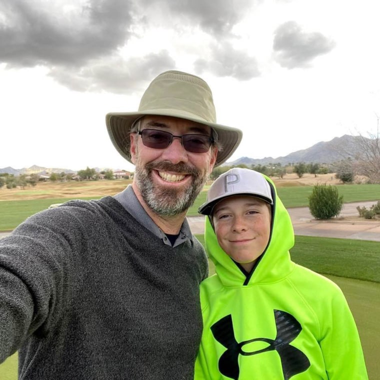 Bruce Petillo and his forever 15-year-old son, Christian.