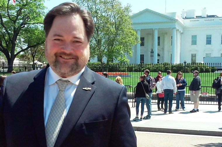 Detwiler in front of the White House. "When I'm told by people in industry that the impact of my son's death and the impact of what I've done since his death is huge, I'm very proud of that," he says.