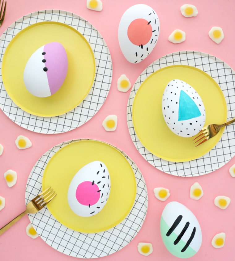 80s inspired Easter eggs 