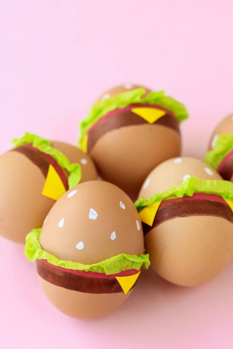 burger Easter eggs 