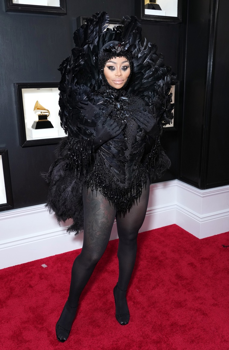 Blac Chyna Channels Black Swan for Her 2023 Grammys Look