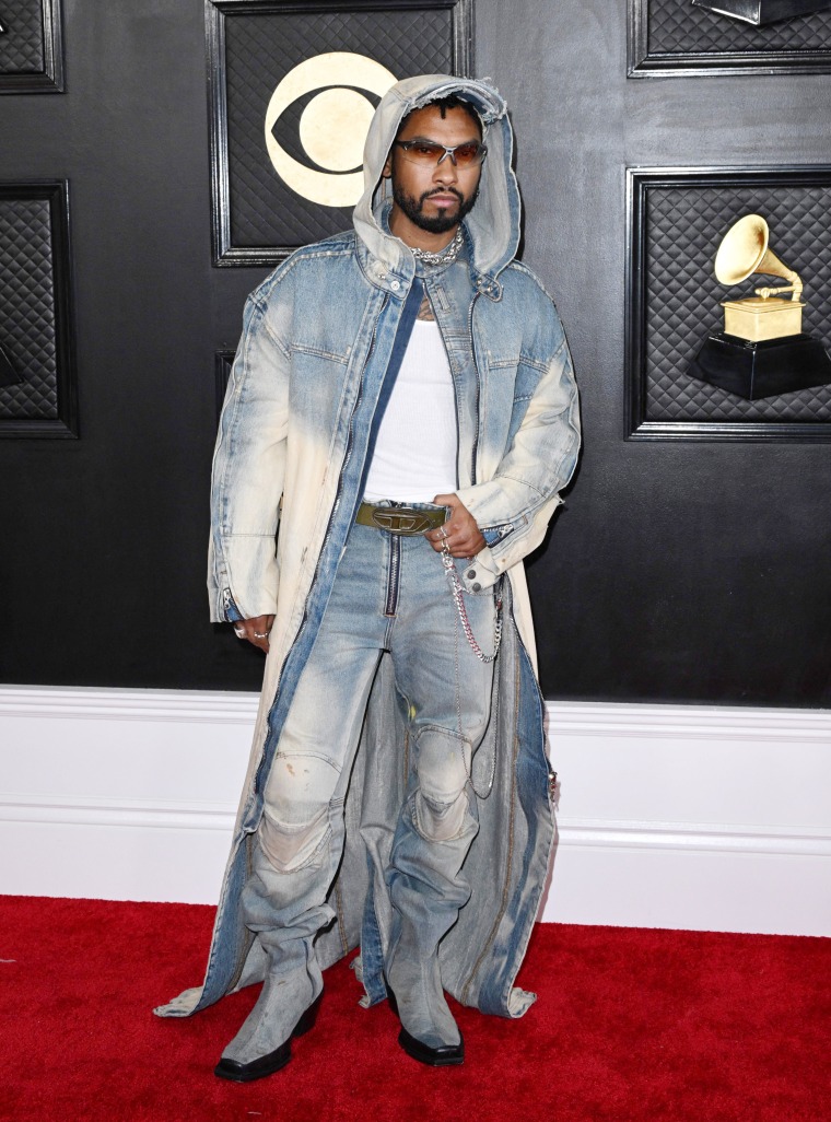 Miguel arrives for the 65th Annual Grammy Awards