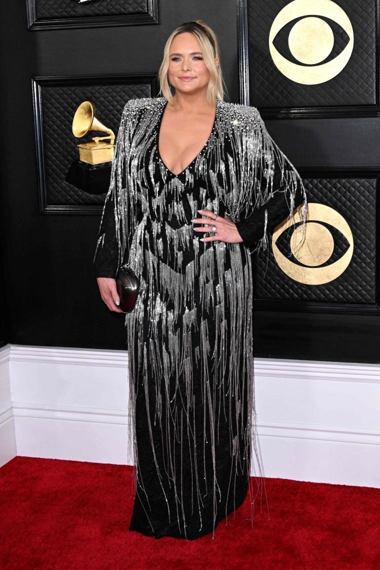 Miranda Lambert arrives for the 65th Annual Grammy Awards