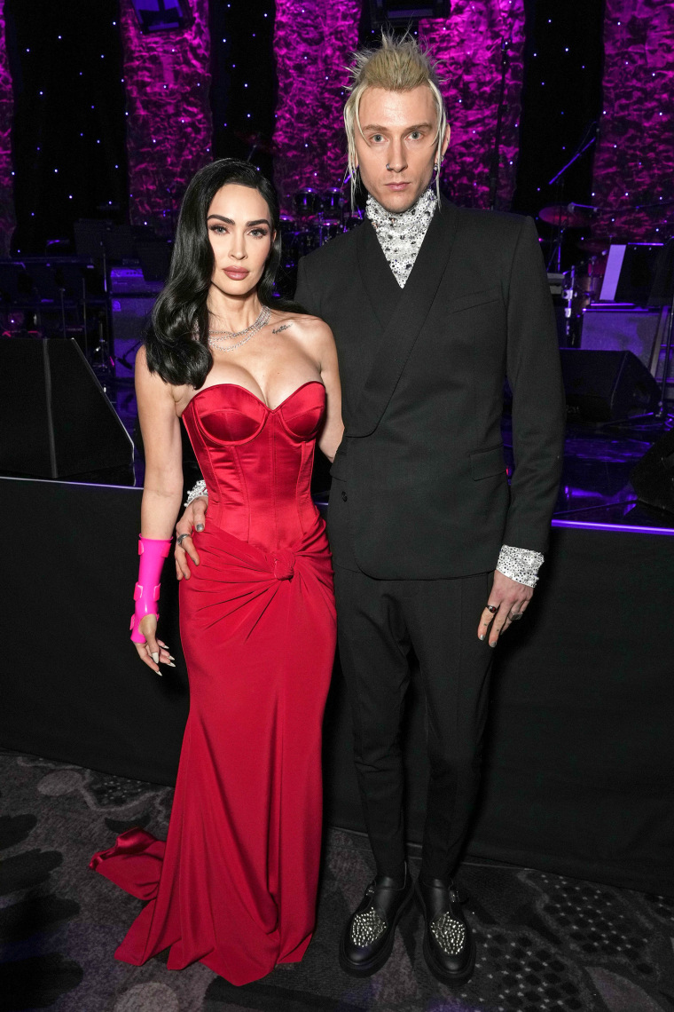 Megan Fox ​and Machine Gun Kelly at the Pre-Grammy Gala & Grammy Salute to Industry Icons Honoring Julie Greenwald and Craig Kallman.