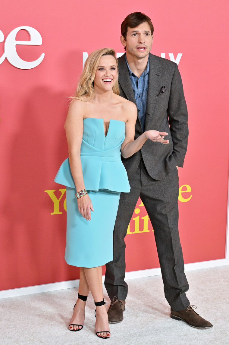 Reese Witherspoon and Ashton Kutcher at the World Premiere of Netflix's "Your Place Or Mine."