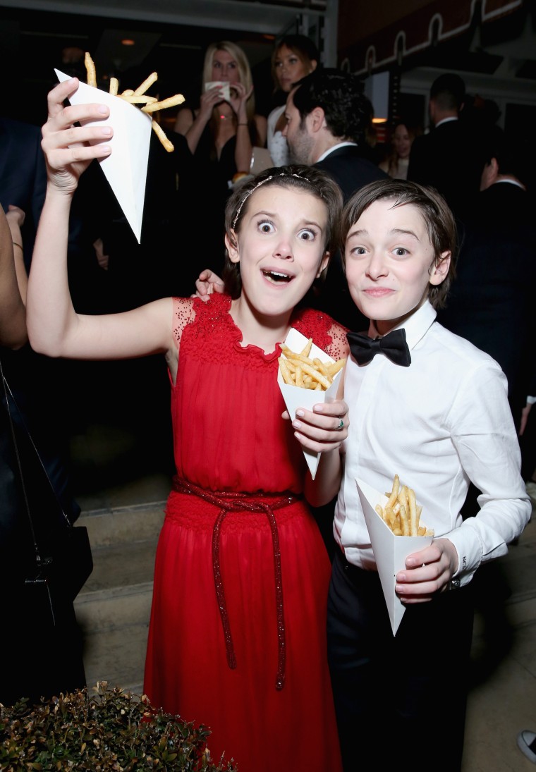 The two friends and co-stars at The Weinstein Company & Netflix's 2017 SAG After Party at Sunset Tower Hotel on Jan. 30, 2017 in West Hollywood, California.