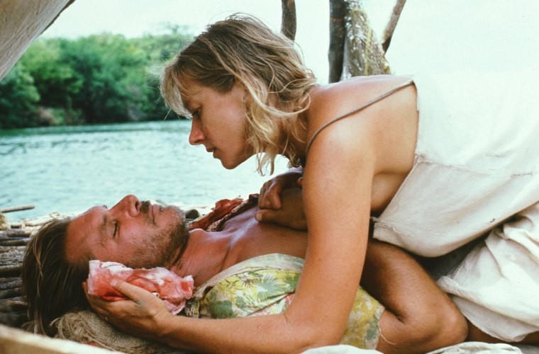 The Mosquito Coast. An inventor spurns his city life and moves his family into the jungles of Central America to make a utopia. Starring Harrison Ford and Helen Mirren.