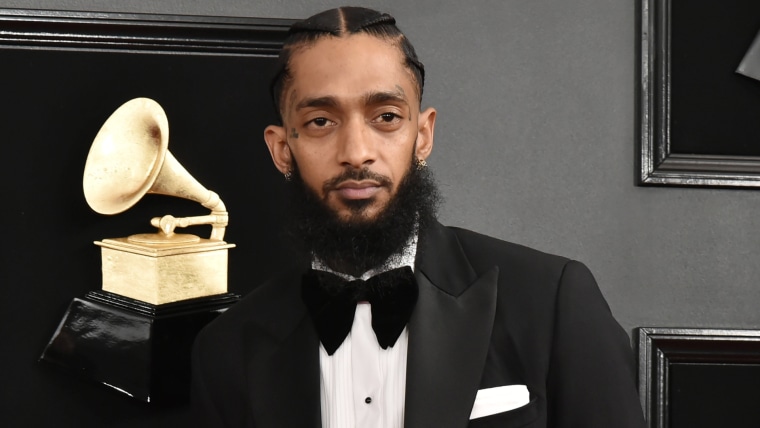 Nipsey Hussle en la 61 entrega de los Grammy, Staples Center, 10 de febrero de 2019. 