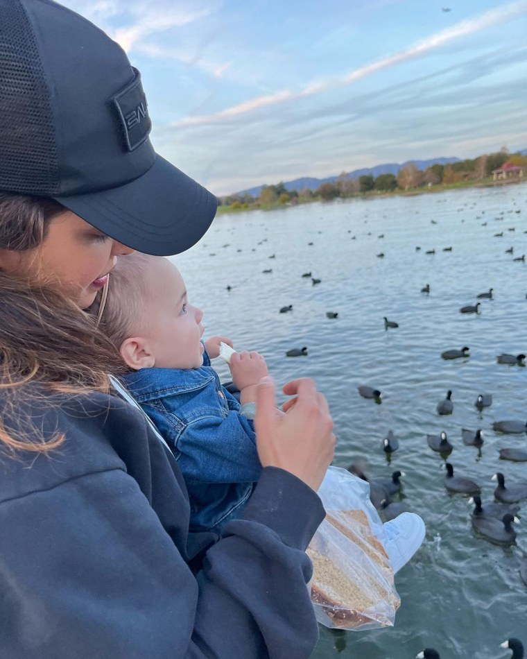 Priyanka Chopra Jonas and daughter Malti feed ducks together in a new photo the actor shared.