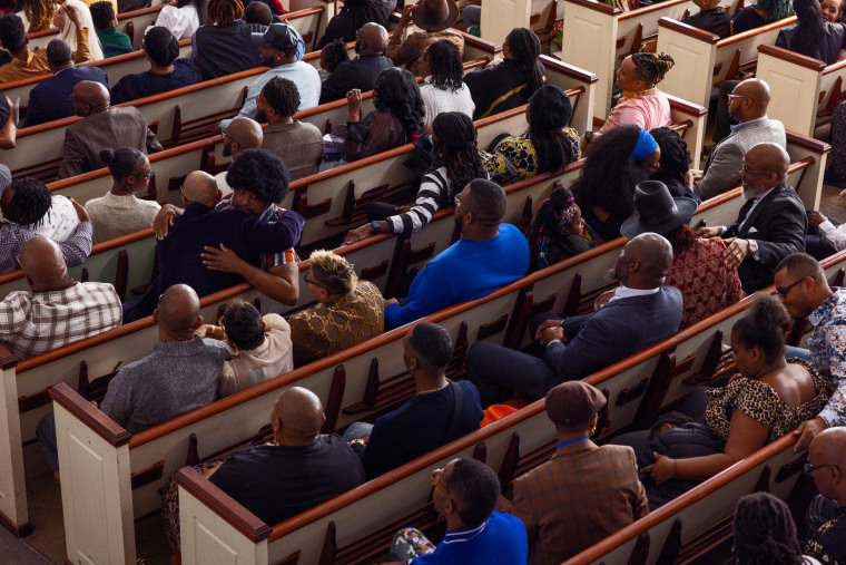 ATLANTA, GA - SUNDAY, FEBRUARY 19, 2023 - Bishop Oliver Clyde Allen III during worship service at Vision Cathedral.